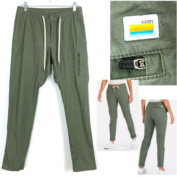 Vuori Pants - Vuori The Rise The Shine Ripstop Green Pants Size Medium
